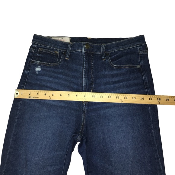 GAP True Skinny Ankle Sky High Distressed Stretch Blue Jeans - Women’s 12 - Picture 4 of 12